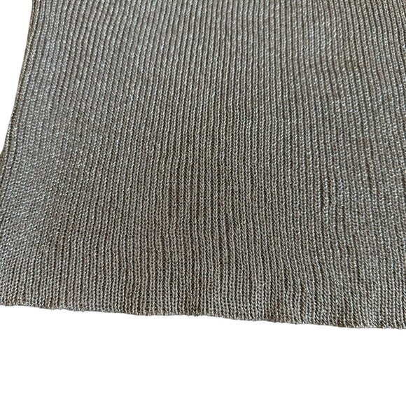 Red Berry Sleeveless Mock Neck tank Top Stretch Metallic Textured Size Small - Picture 5 of 10